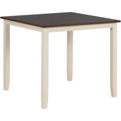 5 Piece Industrial Dining Table Set Wooden Kitchen Table And 4 Chairs, Cottage White - ModernLuxe -ModernLuxe GUEST 00905dda b683 46ec b3c2 bd035fc873a4