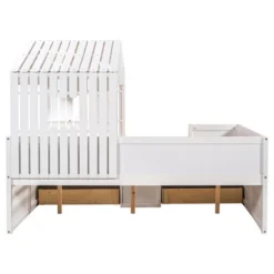 Full Size House Low Loft Bed With Four Drawers-ModernLuxe 19 Full Size House Low Loft Bed With Four Drawers-ModernLuxe -ModernLuxe GUEST 01ebb766 5972 4ef6 805f 9136988629b1