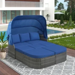 Outdoor Patio Wicker Sunbed Furniture Set With Retractable Canopy - ModernLuxe -ModernLuxe GUEST 02b63a2e ef14 41a4 aaf3 db89fe9ef1f1