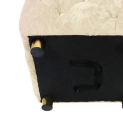 Modern Velvet Upholstered Ottoman - ModernLuxe -ModernLuxe GUEST 02eb3ddd bcd8 4483 a1f3 cee9b72ee884
