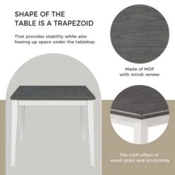 6 PCS Classic Dining Table Set With 4 Upholstered Chairs & Bench-ModernLuxe -ModernLuxe GUEST 044685a5 8dc0 4a56 b183 0ee09c6ba764