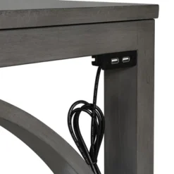 Farmhouse 3-Piece Counter Height Dining Table Set With USB Port And Upholstered Stools-ModernLuxe -ModernLuxe GUEST 05faef41 0ffc 4cca 8306 ff22cd196e81