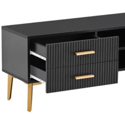 Modern TV Stand For TVs Up To 77'' With 5 Champagne Legs-ModernLuxe -ModernLuxe GUEST 05ff7b5e 2211 4420 b89b 316befc2ece5