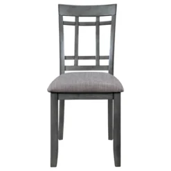 6-Piece Farmhouse Rustic Wooden Dining Table Set With 4 Chairs And Bench, Antique Gray - ModernLuxe -ModernLuxe GUEST 0690a635 12f0 49b9 a394 2b76161b97d5