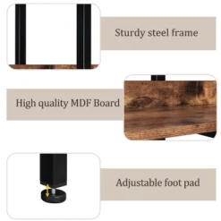 5 Tier Bookshelf Retro Industrial Style Open Storage Display Rack - ModernLuxe -ModernLuxe GUEST 07003375 becc 432d 9a07 77b0cc7a5e76