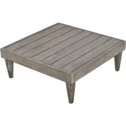 Outdoor 3-Piece Garden Solid Wood Furniture Sofa With Coffee Table, Side Table And Cushions, Gray+Beige - ModernLuxe -ModernLuxe GUEST 07e0d833 2835 431d 8809 1661f0dfd0dc