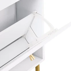 23.6" Rattan Modern Shoe Cabinet With 2 Flap Drawers - ModernLuxe -ModernLuxe GUEST 085fe0a0 102d 4b9a b7a9 cc257c1634b2