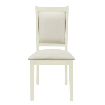 6 PCS Wood Dining Table Set, Rectangular Table With 4 Upholstered Chairs & Bench-ModernLuxe 13 6 PCS Wood Dining Table Set, Rectangular Table With 4 Upholstered Chairs & Bench-ModernLuxe - Image 11