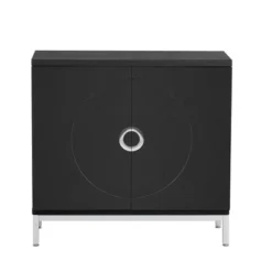 34" Simple Accent Storage Cabinet With Solid Wood Veneer And Metal Leg Frames - ModernLuxe -ModernLuxe GUEST 0ab2fec2 4f0a 4c5a 940e b87141ebfdb0