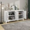 Classic Sideboard, 4 Door Buffet Cabinet With Pull Ring Handles-ModernLuxe 2 Classic Sideboard, 4 Door Buffet Cabinet With Pull Ring Handles-ModernLuxe -ModernLuxe GUEST 0c1e5b80 39f1 4659 a893 5ead9609af87