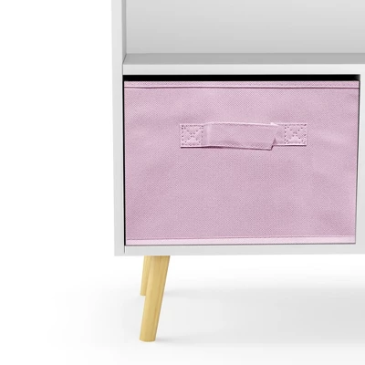 Kids Bookcase With Collapsible Fabric Drawers, Children's Book Display, Toy Storage Cabinet Organizer-ModernLuxe 8 Kids Bookcase With Collapsible Fabric Drawers, Children's Book Display, Toy Storage Cabinet Organizer-ModernLuxe - Image 7