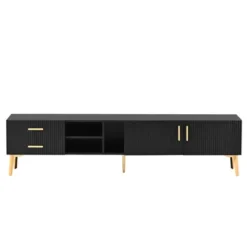Modern TV Stand For TVs Up To 77'' With 5 Champagne Legs-ModernLuxe -ModernLuxe GUEST 0f4c5dbc 1a23 461c a3aa 45b8a6d1a920
