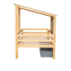 Twin Size House Low Loft Bed With Two Storage Drawers - ModernLuxe -ModernLuxe GUEST 0f666091 bf13 4454 ac3f 1cc0a4331580