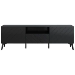 TV Stand For TVs Up To 70" With Adjustable Shelves, 1 Drawer And Open Shelves - ModernLuxe -ModernLuxe GUEST 0f698c9c 7d9d 42fe ad35 0fa465d1b460