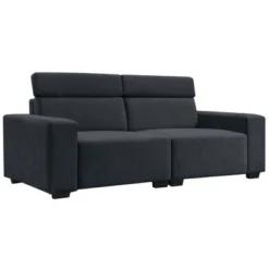 87" Velvet 2-Seater Sectional Sofa With Multi-Angle Adjustable Headrest - ModernLuxe -ModernLuxe GUEST 0fde5194 6150 4c16 b061 97ee5e4bf117