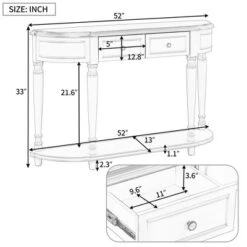 Retro Circular Curved Design Wooden Console Table With Open Style Shelf And Two Top Drawers-ModernLuxe 17 Retro Circular Curved Design Wooden Console Table With Open Style Shelf And Two Top Drawers-ModernLuxe -ModernLuxe GUEST 108ef7aa 05a6 4075 b12e 49edadeba07b