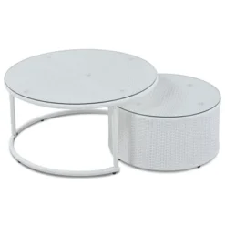 9 PCS Outdoor Half-moon Patio Wicker Sofa Set, Patio PE Rattan Conversation Set With Table-ModernLuxe -ModernLuxe GUEST 11355429 120d 4470 9e11 5e24d1532b31