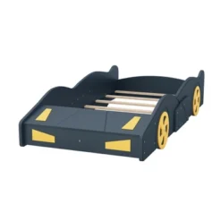 Race Car-Shaped Platform Bed With Wheels And Storage - ModernLuxe -ModernLuxe GUEST 123ab4ad 011c 4d69 82d7 58509f636bb6