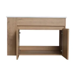 30" Bathroom Vanity With White Ceramic Basin And Adjustable Open Shelf - ModernLuxe -ModernLuxe GUEST 13409827 c8d6 4a8f 9fca ac61e8cdc5da