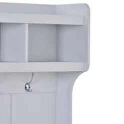 39.4" 3-in-1 Design Hall Tree With 6 Hooks, Coat Hanger And Entryway Storage Bench - ModernLuxe -ModernLuxe GUEST 13414185 b27c 4735 827f 13a4862a23f0