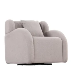 360 Degree Swivel Barrel Chair With Footstool, Accent Chair With Ottoman-ModernLuxe -ModernLuxe GUEST 1355aa82 066b 47d5 9053 653e4ecd630c
