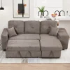95" Pull Out Sleeper Sofa, Reversible L-Shape Sectional Couch With Storage Chaise And 2 Stools-ModernLuxe -ModernLuxe GUEST 156e7b1f 994a 45e3 a065 4cf2a425ab68