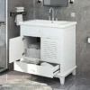 30" Bathroom Vanity With Sink And Drawers, White - ModernLuxe 2 30" Bathroom Vanity With Sink And Drawers, White - ModernLuxe -ModernLuxe GUEST 15a49d1b 6864 4d8b 9c5e 66764a256575