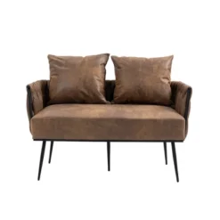 Modern Accent Metal Frame Tufted Sofa With Arms - ModernLuxe 14 Modern Accent Metal Frame Tufted Sofa With Arms - ModernLuxe -ModernLuxe GUEST 170e857c 632f 4cc1 9c90 555057e552d5