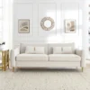 80.3" Modern Velvet Tufted Sofa With 2 Pillows And Gold Legs - ModernLuxe -ModernLuxe GUEST 17b905c7 28f7 4f97 ad37 c9ebc674089b
