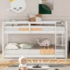 Twin Over Twin Floor Bunk Bed With Ladder - ModernLuxe 2 Twin Over Twin Floor Bunk Bed With Ladder - ModernLuxe -ModernLuxe GUEST 1914e7d1 8651 4956 abb0 118e59be3611