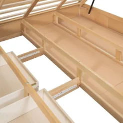 Wood Platform Bed With Underneath Storage And 2 Drawers-ModernLuxe -ModernLuxe GUEST 19625f0e 2960 4de3 ac9d 99ef0f25a781