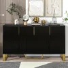 Modern Buffet Sideboard Cabinet With Metal Handles & Legs And Adjustable Shelves-ModernLuxe 2 Modern Buffet Sideboard Cabinet With Metal Handles & Legs And Adjustable Shelves-ModernLuxe -ModernLuxe GUEST 1b061606 f343 4a77 a71c 1692a9b47693