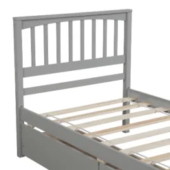Twin Size Platform Bed Frame With Two Drawers-ModernLuxe -ModernLuxe GUEST 1be281e9 c6d1 4ade a879 7565af0c85c0