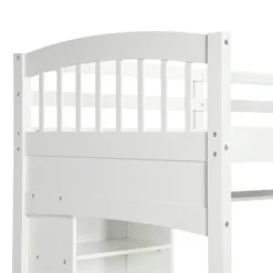 Twin Size Loft Bed With Storage Shelves, Desk And Ladder - ModernLuxe -ModernLuxe GUEST 1c1ef3e3 d5fe 431a a25f d6c362fd1220