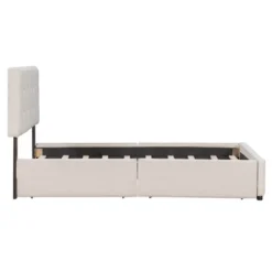Upholstered Queen Size Platform Bed With Classic Headboard And 4 Drawers-ModernLuxe -ModernLuxe GUEST 1ca78bf6 3953 4315 976d ce2ac36f5992