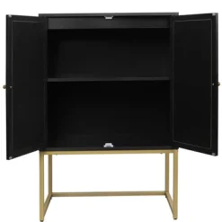 Natural Rattan 2 Door High Cabinet With Built-In Adjustable Shelves - ModernLuxe -ModernLuxe GUEST 1cb2b5b3 5f51 4c50 ad81 c97cd4e51a4a