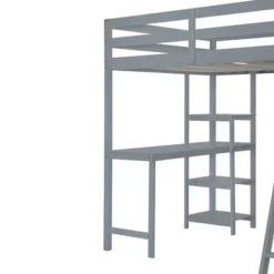 Full/ Twin Size Loft Bed With Wardrobe, Desk And Shelves-ModernLuxe -ModernLuxe GUEST 1d000f9a 2c5a 4bf3 b6d8 5de33b0af5fa