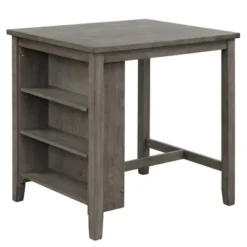 3-Piece Counter Height Dining Table Set With Storage Shelf And Padded Stools-ModernLuxe 14 3-Piece Counter Height Dining Table Set With Storage Shelf And Padded Stools-ModernLuxe -ModernLuxe GUEST 1d40bca8 edc4 4602 b8a6 d2c126f8ddc3