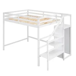 Full Size Loft Bed With Built-in Storage Wardrobe And Stairs-ModernLuxe -ModernLuxe GUEST 1e57e8d9 c760 4b1b bdd0 77d0480386be