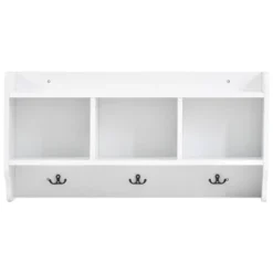 Modern Style 4-in-1 Multifunctional Hallway Coat Rack With 7 Metal Black Hooks And Storage Drawers - ModernLuxe -ModernLuxe GUEST 1e98f31d dd06 4379 998e 8a5a5fe70ad3