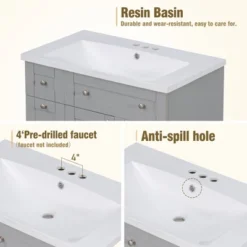 30" Bathroom Vanity With Undermount Sink - ModernLuxe -ModernLuxe GUEST 2033d8da 8dce 48d8 b9be 9bf38b5d95de