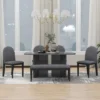 6 PCS Wood Dining Table Set With Faux Marble Veneer Table And Upholstered Chairs-ModernLuxe -ModernLuxe GUEST 20b32a2d 5b34 4fc6 ad68 542fc907a6f3
