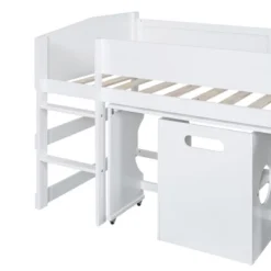 Low Study Loft Bed With Rolling Portable Desk And Chair - ModernLuxe -ModernLuxe GUEST 20c440a0 775d 4d2e bcf6 70b315a43179