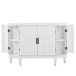 Accent Storage Cabinet Wooden Sideboard Cabinet With Antique Pattern Doors-ModernLuxe -ModernLuxe GUEST 227828dc f6a5 44e3 9e6e 8c6a32e36f8b