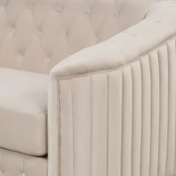 Modern Velvet Upholstered Accent Sofa Chair With Thick Removable Cushion-ModernLuxe -ModernLuxe GUEST 2290f564 5d3d 40fe b13a b9c07a8ea4e8