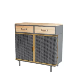 31.5" Modern Carbonized Bamboo Sideboard With 2 Drawers - ModernLuxe -ModernLuxe GUEST 22ceb117 424c 4d7c 8b90 13d41c3774cd