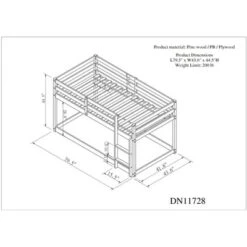 Twin Size Loft Bed With Safety Rail And Ladder-ModernLuxe -ModernLuxe GUEST 22f68961 b080 4552 a07c 718d8d1d12c7
