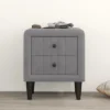 Velvet Upholstered Wooden Nightstand, Bedside Table With 2 Drawers-ModernLuxe -ModernLuxe GUEST 23d3d263 bd1d 4f1f 9ea2 150467df149a
