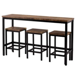Counter Height Extra Long Dining Table Set With 3 Stools-ModernLuxe -ModernLuxe GUEST 2683e71d e9a2 4e55 ac40 a2858698d32d