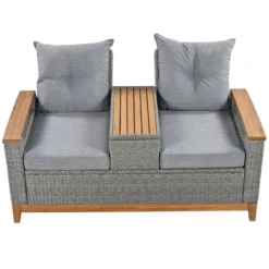 Outdoor Adjustable Loveseat Sofa With Armrests And Storage Space For Patio, Pool And Balcony Etc - ModernLuxe -ModernLuxe GUEST 26a453c0 8f7f 44fd b2dd 07019790f6ce